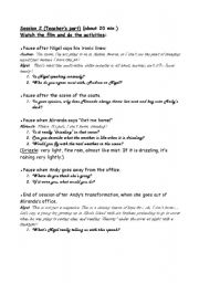 English Worksheet: Working with films: 