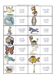 English Worksheet: animals