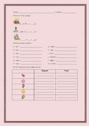 English Worksheet: Plurals