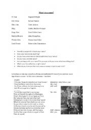 English worksheet: Names