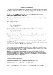 English Worksheet: Writing a bold intro - personal writing