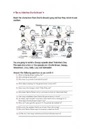 English Worksheet: Be my valentines