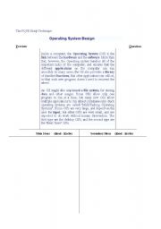 English worksheet: The PQ3R Study Technique / Operating System