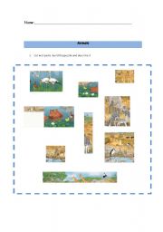 English worksheet: Worksheet - Animals