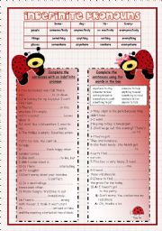 Indefinite Pronouns