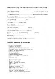 English Worksheet: hobbies