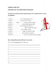English Worksheet: superlatives quiz