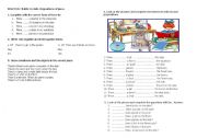 English Worksheet: There be_prespositions of place