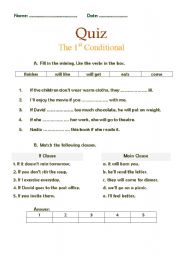 The first conditional