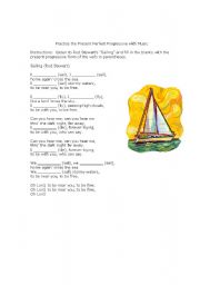 English Worksheet: Practicing the Present Progressive with Music