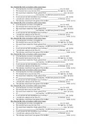 English Worksheet: Conditional type 3