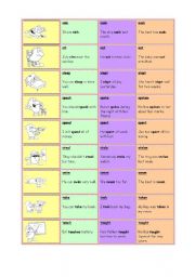 English Worksheet: irregular verbs 4