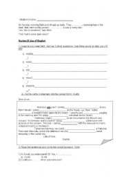 English worksheet: PART II 