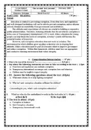 English Worksheet:             The oldest known systems of education in history 