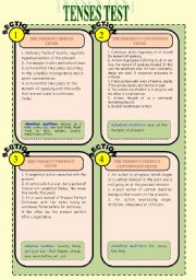 TENSES TEST (4 pages)