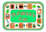 English Worksheet: St.Patricks Fun Gameboard with Pictures