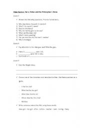 English Worksheet: Video Session - Harry Potter