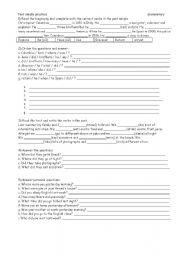English Worksheet: simple past 