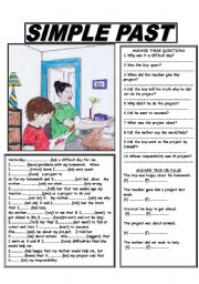 English Worksheet: SIMPLE PAST