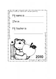 English Worksheet: front page