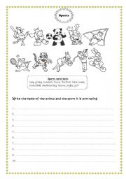 English worksheet: Sports