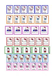 English Worksheet: award with hello kitty