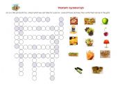 English Worksheet: picnic crossword