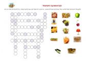 English worksheet: picnic crossword