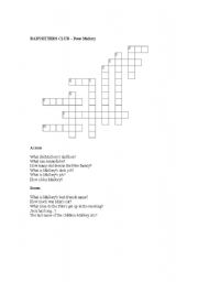 English Worksheet: Babysitters club