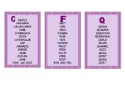 English Worksheet: Alphabet game. Print, cut and laminate (2nd part)