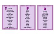 English worksheet: Alphabet game. Print, cut and laminate (2nd part)