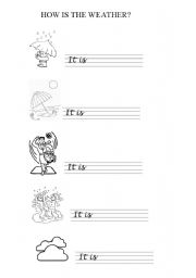 English Worksheet: the weather