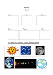 English Worksheet: Planets