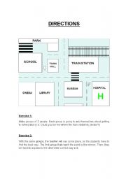 English Worksheet: Directions