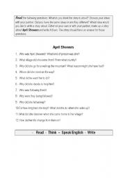 English Worksheet: Creative writing