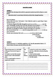 English Worksheet: REMEDIAL WORK