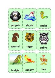 English Worksheet: Animals III