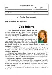 English Worksheet: Jobs - 9th grade test 