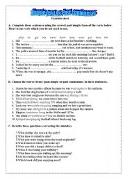 Simple past vs past continuous