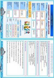 English Worksheet: Degrees of the Adjectives-Comparative-Superlative