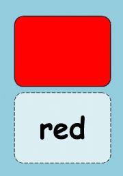 English Worksheet: Colour flashcards
