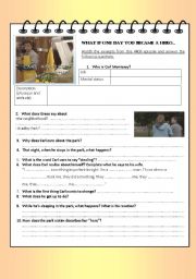 English Worksheet: The 4400 - What if you became a hero...?