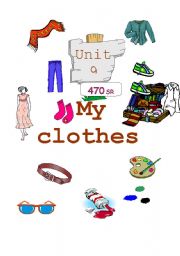 English worksheet: my clothes