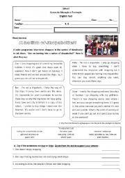 English Worksheet: CEF Test