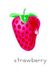 English Worksheet: Flashcards- Fruits Part 1