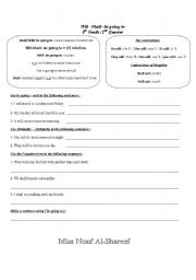 English Worksheet: Future Tense