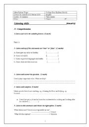 English worksheet: TEST