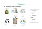 English Worksheet: Camping 3