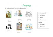 English worksheet: Camping 3