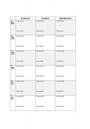 English worksheet: Agenda - page 1